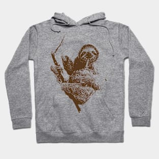 Sloth Drinking Beer Hoodie